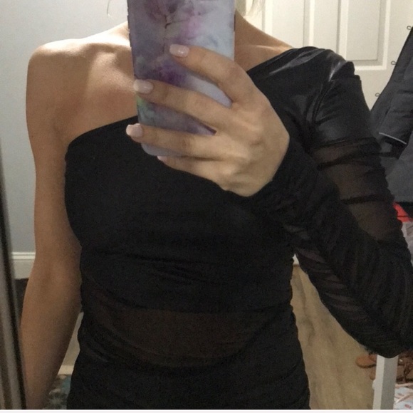 Eric Daman by Charlotte Russe One Sleeve Dress Xs - Picture 7 of 8